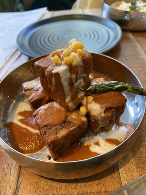 Potato Mille feuille   at Mallow - Borough Market in South East London