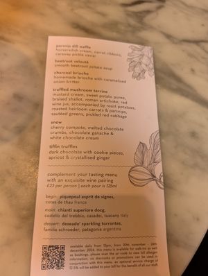 Menu at Mallow - Borough Market in South East London