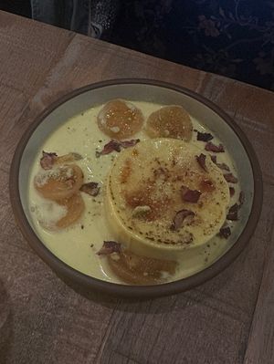 Crème brûlée /rasomali  at Mallow - Borough Market in South East London