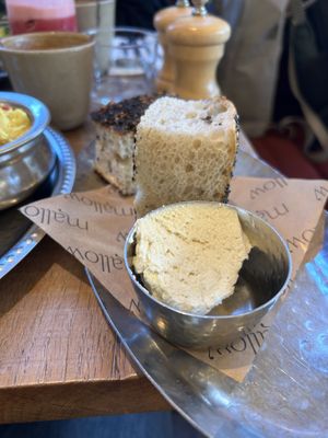 Focaccia, onion butter  at Mallow - Borough Market in South East London