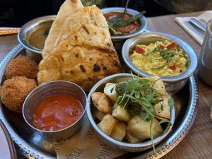 Thali breakfastt  at Mallow - Borough Market in South East London
