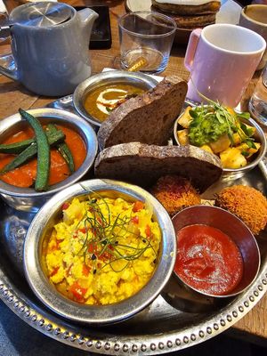 Thali brunch  at Mallow - Borough Market in South East London