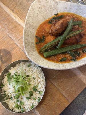 Masala and rice  at Mallow - Borough Market in South East London