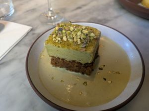 Pistachio Tres leche at Mallow - Borough Market in South East London