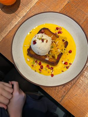 Ras malai french toast at Mallow - Borough Market in South East London