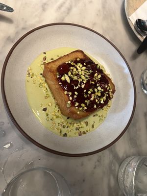 Pistachio French toast   at Mallow - Borough Market in South East London