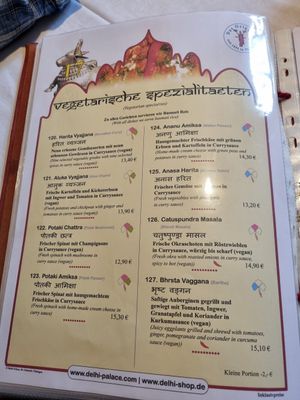  at Delhi Palace in Tubingen