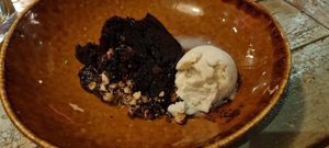 Vegan Chocolate cake. Picture isn't great apologies. at Oven in Middlesbrough