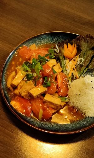 Tofu sot ca chua at Hanoi Vietnamese Soulfood in Stuttgart