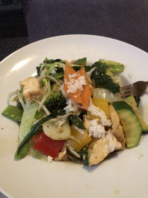 Another generous portion of rice, veggies and tofu   at Hanoi Vietnamese Soulfood in Stuttgart