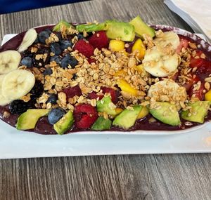 Signature açaí bowl  at Avocado Theory in Tinley Park