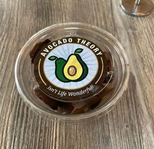Chocolate avocado bites at Avocado Theory in Tinley Park
