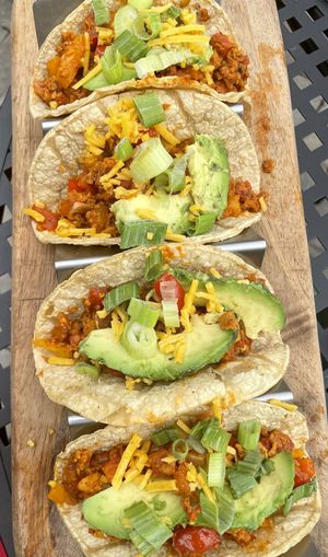Chorizo tacos  at Avocado Theory in Tinley Park