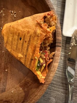 Chorizo wrap. Very good!  at Avocado Theory in Tinley Park