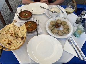 At the restaurant  at Basmati Indian & Nepali Restaurant in Funchal