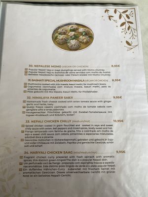 Menu   at Basmati Indian & Nepali Restaurant in Funchal