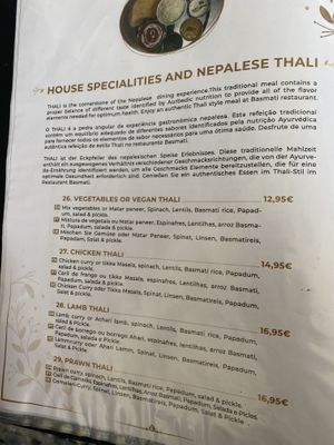Menu   at Basmati Indian & Nepali Restaurant in Funchal