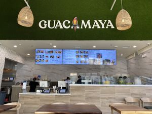 The ordering site at Guacamaya Oasis Plant Based Mexican Cuisine in Downey