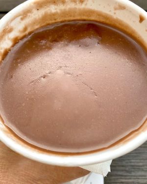 Vegan Champurrado, yummy, maybe in winter only   at Guacamaya Oasis Plant Based Mexican Cuisine in Downey