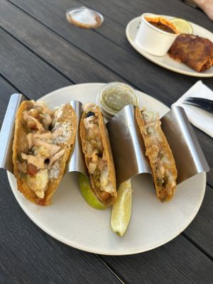 Shrimp Tacos  at Guacamaya Oasis Plant Based Mexican Cuisine in Downey