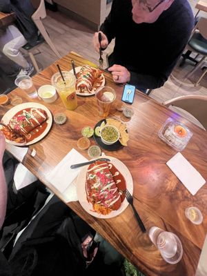 Wet burrito / ceviche   at Guacamaya Oasis Plant Based Mexican Cuisine in Downey