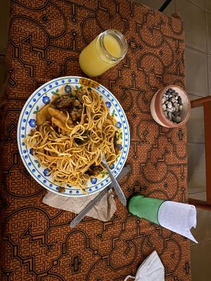 Pasta bolognese   at Bien Plantado in Iquitos