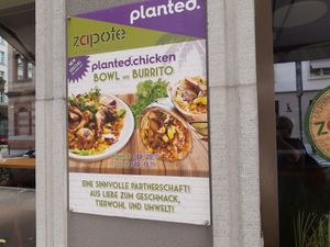 planted.chicken ad at Zapote - Löwenstrasse in Zurich