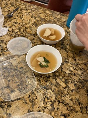 Wonton soup at Loving Hut in Falls Church