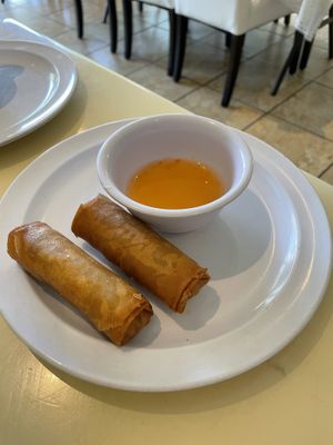 golden rolls  at Loving Hut in Falls Church