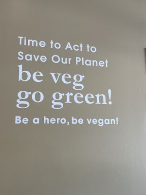 heck yeah!   at Loving Hut in Falls Church