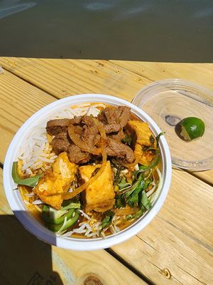 Hue's Spicy Noodle Soup at Loving Hut in Falls Church