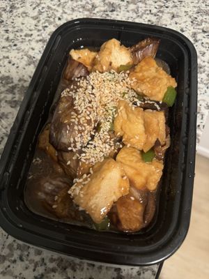 Eggplant and tofu  at Loving Hut in Falls Church