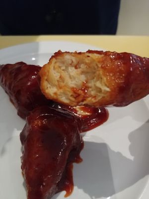 Appetizer BBQ Drumsticks: Delicious recommend at Loving Hut in Falls Church