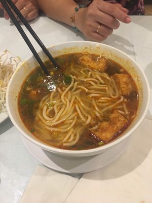 Bun Bo Hue Chay at Loving Hut in Falls Church