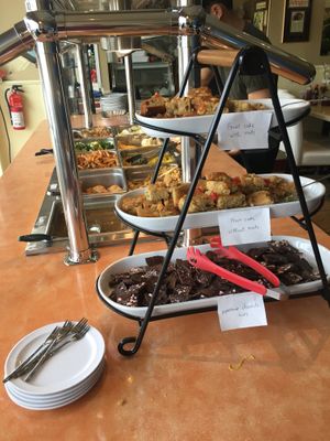 Dessert bar at Loving Hut in Falls Church