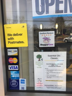 They have Postmates! at Loving Hut in Falls Church