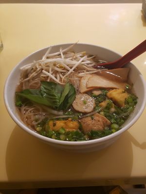 Veggie pho at Loving Hut in Falls Church