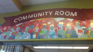 community room inside  at Ellwood Thompsons in Richmond