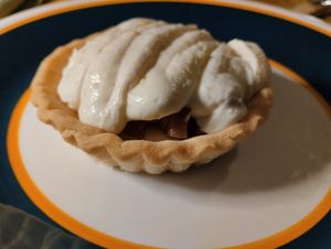 Tart with onion marmalade at La Svolta in Bologna