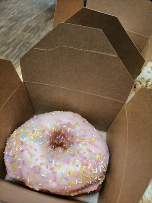 Vegan sprinkle donut at Medicine Bakery - The Mailbox in Birmingham