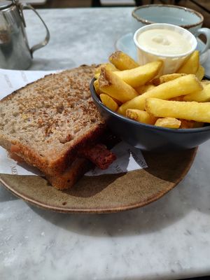 I took the alioli off after this pic and had vegan mayo instead at Medicine Bakery - The Mailbox in Birmingham