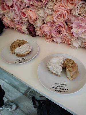 Peanutbutter and coconut donuts at La Donuteria - Spalena in Prague