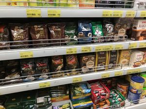 More coffee at Big Market in Tirana