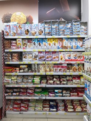 Snacks at Big Market in Tirana