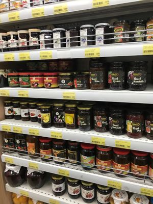 Jellies and Jams at Big Market in Tirana