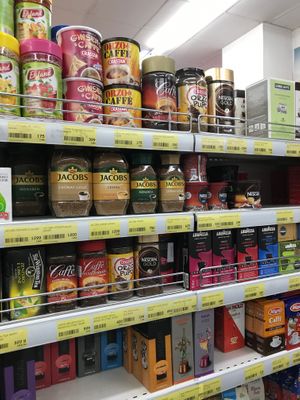 Coffees at Big Market in Tirana