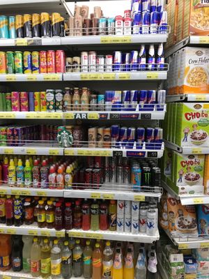 Drinks at Big Market in Tirana