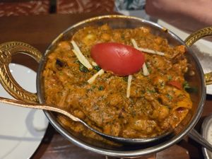 Chickpea curry at Gateway of India in Ceske Budejovice