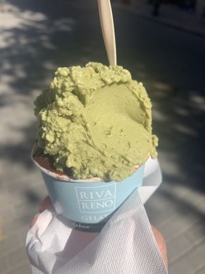 vegan pistachio at Rivareno Catedral in Mallorca
