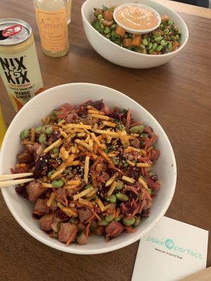 The vegan You Make Miso Happy, medium size. Delicious!  at Poké Perfect in Leiden